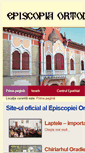 Mobile Screenshot of eparhiaortodoxaoradea.ro